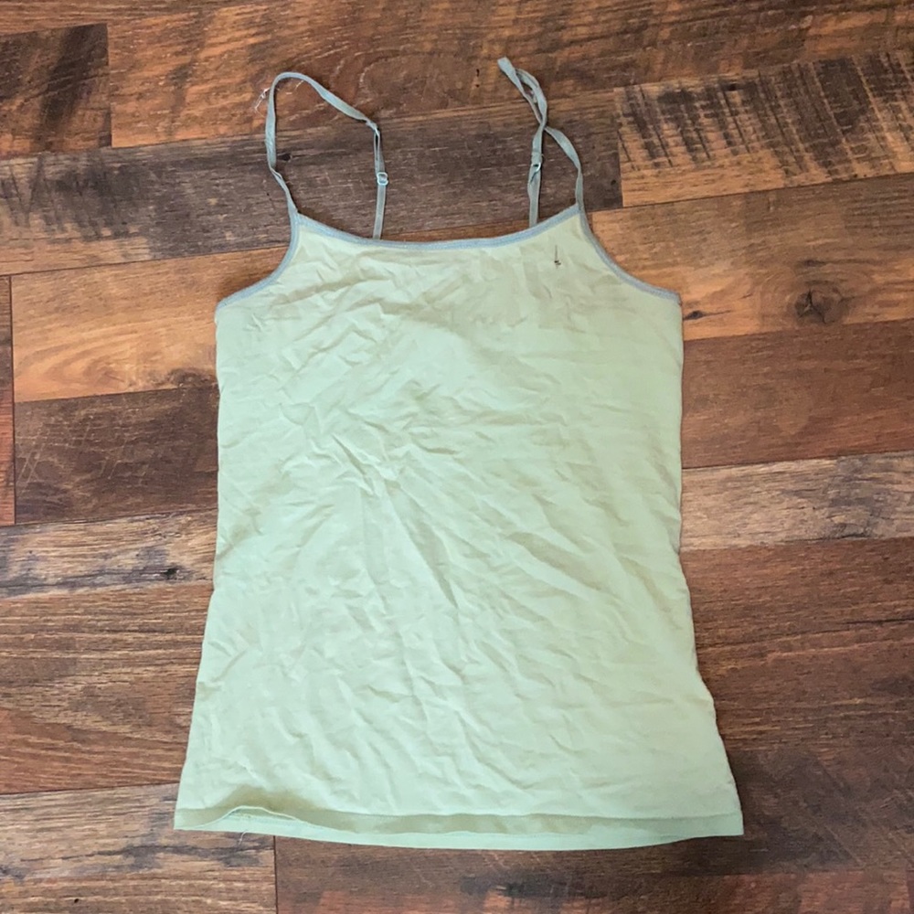 Small green cami tank top